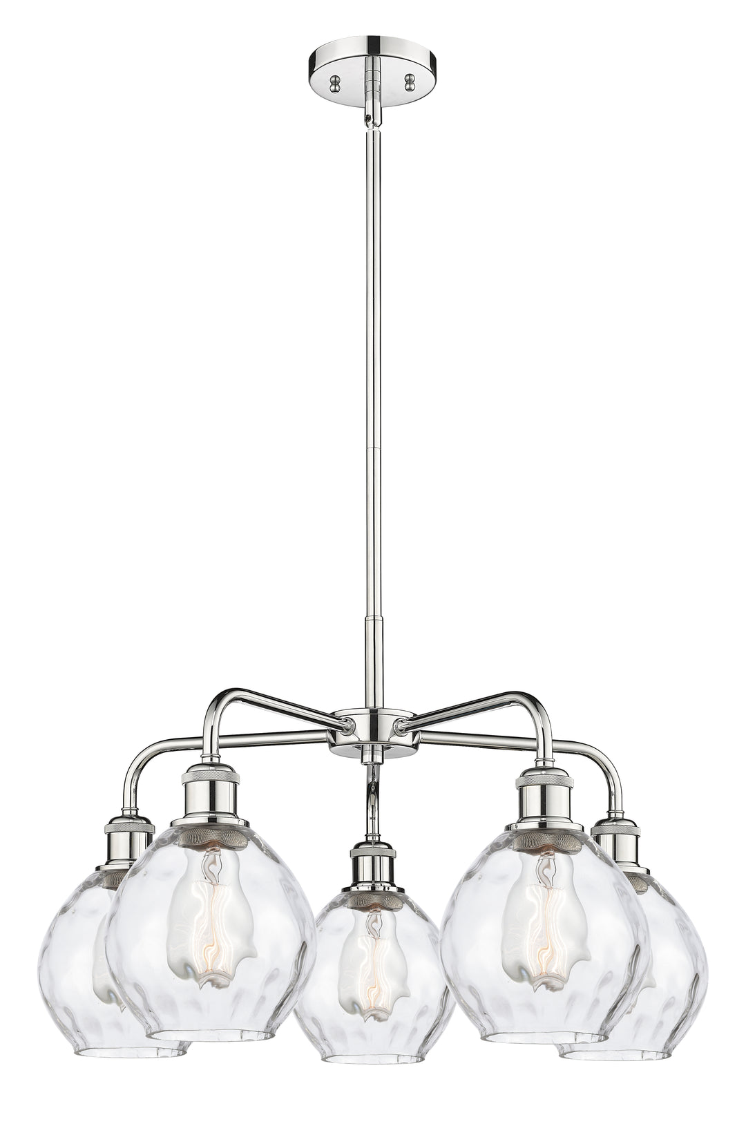 Innovations Lighting Waverly 6" Chandelier - Polished Chrome Chandeliers Innovations Lighting Clear ; Glass Type: Water  