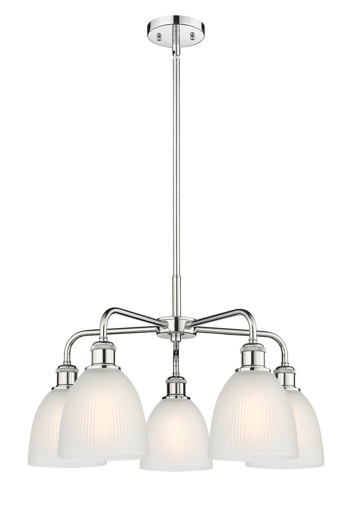 Innovations Lighting Castile 6" Chandelier - Polished Chrome Chandeliers Innovations Lighting White ; Glass Type: White  