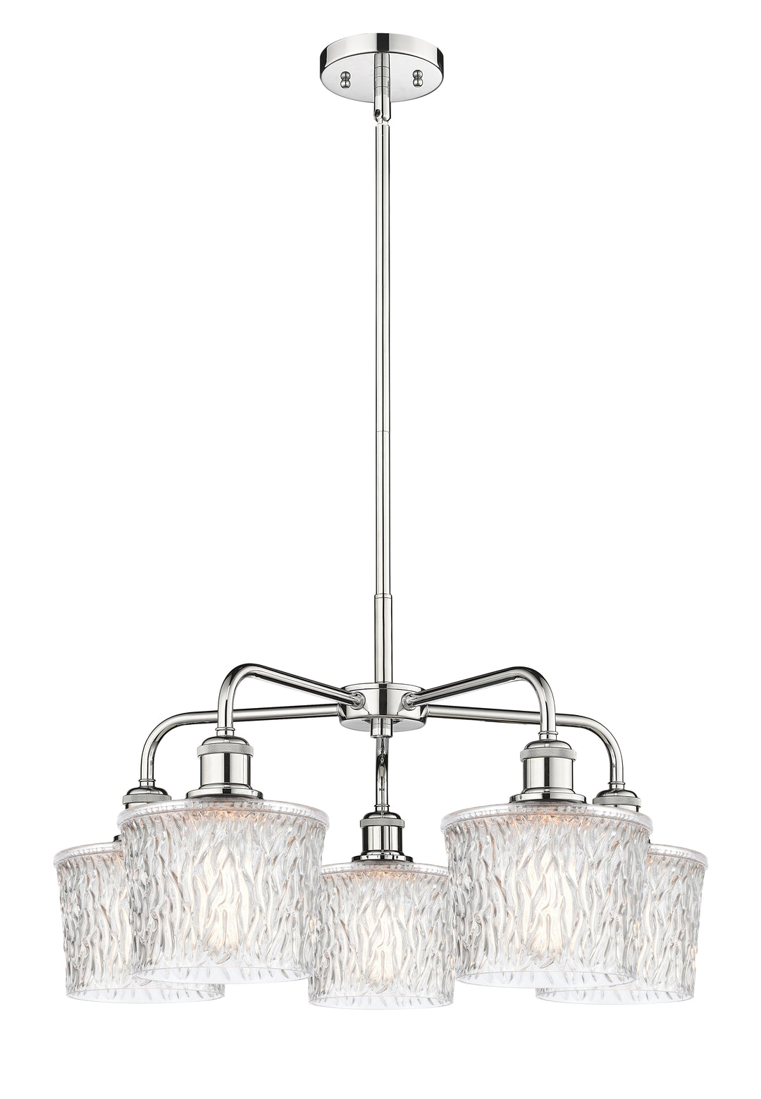 Innovations Lighting Niagara 6.5" Chandelier - Polished Chrome Chandeliers Innovations Lighting Clear ; Glass Type: Transparent; Textured  