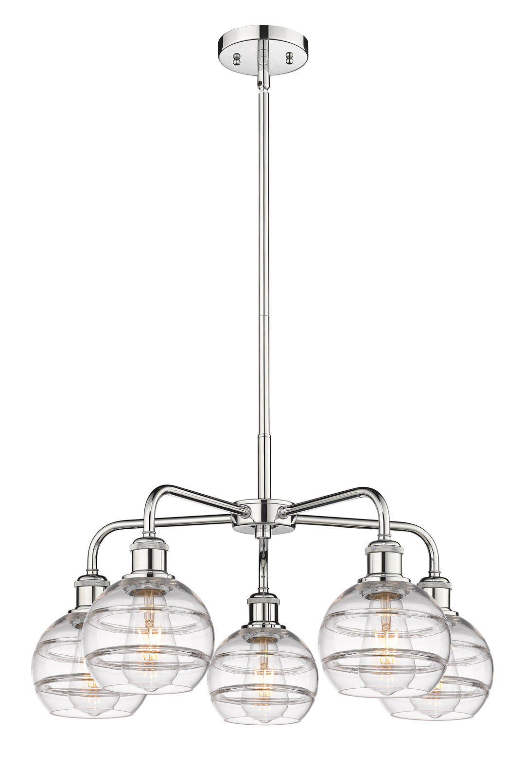 Innovations Lighting Rochester 6" Chandelier - Polished Chrome Chandeliers Innovations Lighting Clear ; Glass Type: Clear  