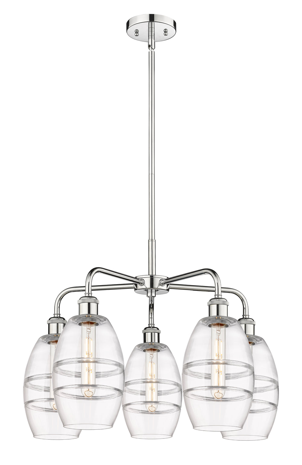 Innovations Lighting Vaz 6" Chandelier - Polished Chrome Chandeliers Innovations Lighting Clear ; Glass Type: Clear  