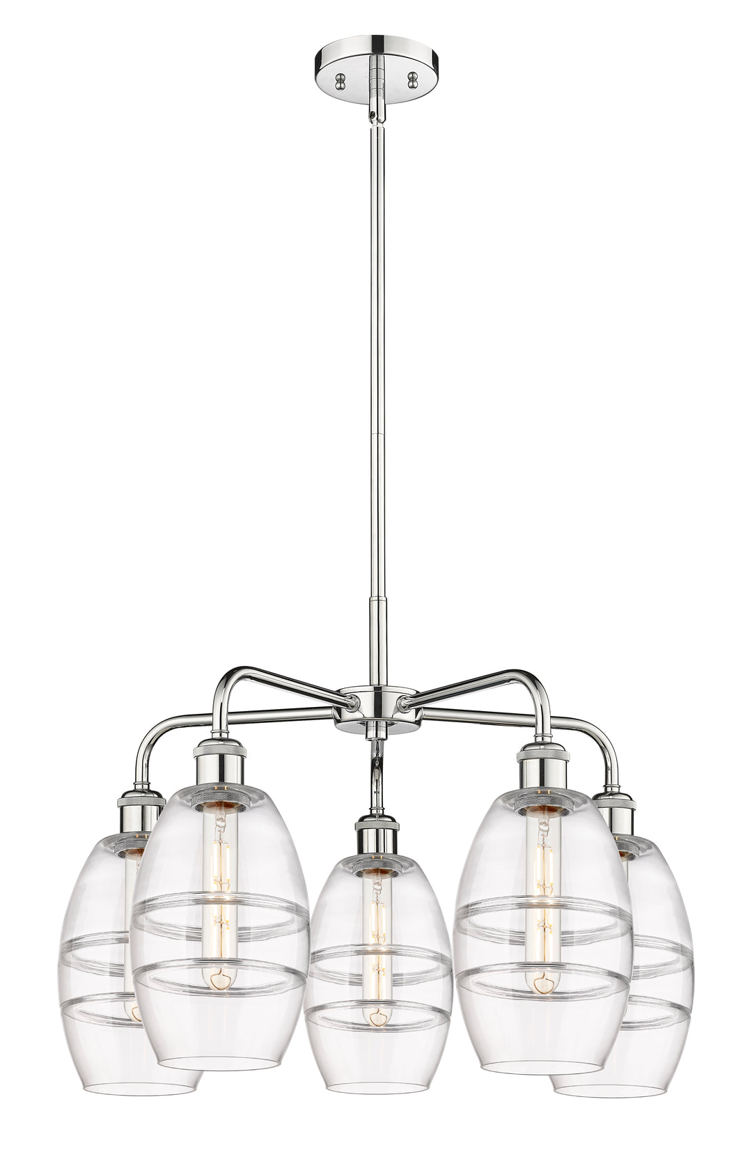 Innovations Lighting Vaz 6" Chandelier - Polished Chrome Chandeliers Innovations Lighting Clear ; Glass Type: Clear  