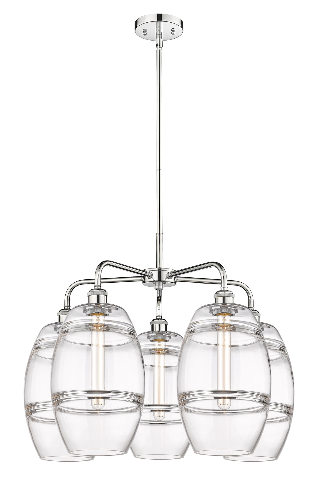 Innovations Lighting Vaz 8" Chandelier - Polished Chrome Chandeliers Innovations Lighting Clear ; Glass Type: Clear  