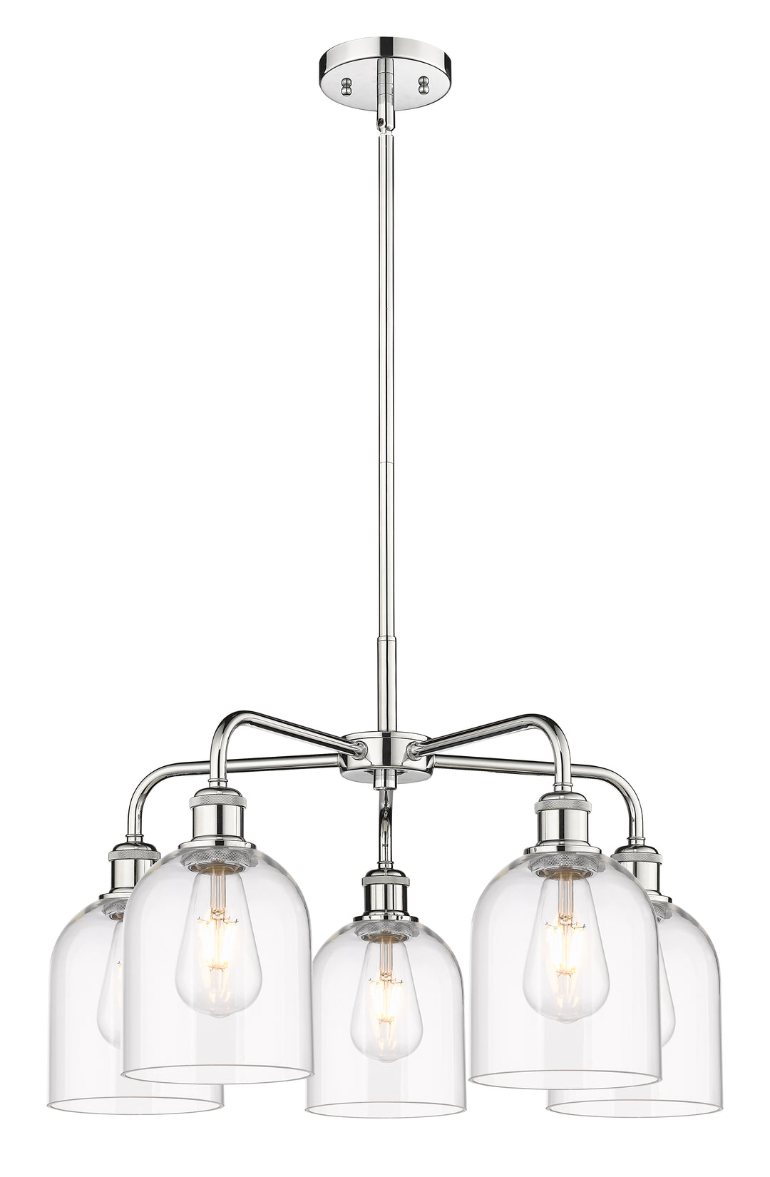 Innovations Lighting Bella 6" Chandelier Chandeliers Innovations Lighting Polished Chrome Clear ; Glass Type: Clear 