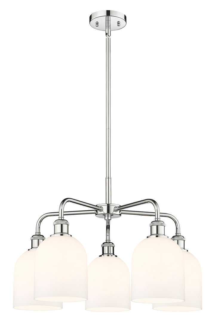 Innovations Lighting Bella 6" Chandelier Chandeliers Innovations Lighting Polished Chrome White ; Glass Type: White 