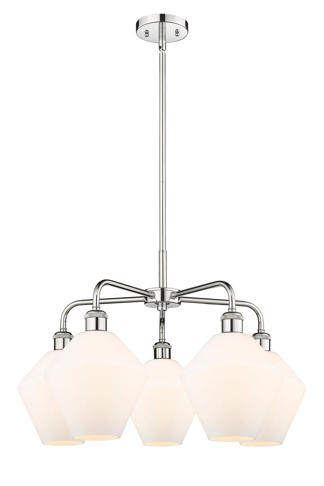 Innovations Lighting Cindyrella 8" Chandelier - Polished Chrome Chandeliers Innovations Lighting Cased Matte White ; Glass Type: White  