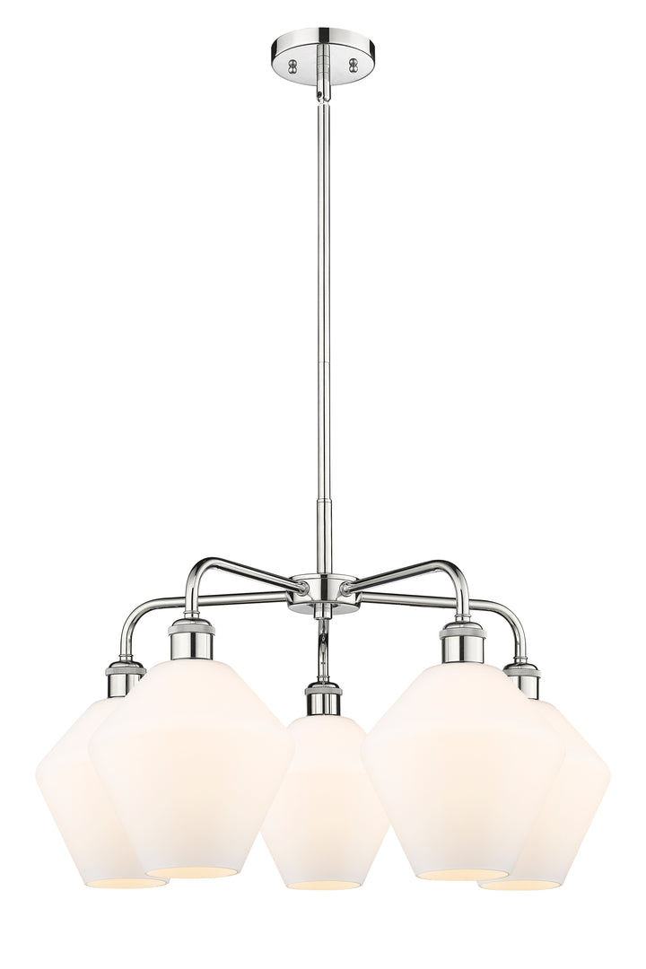 Innovations Lighting Cindyrella 8" Chandelier - Polished Chrome Chandeliers Innovations Lighting Cased Matte White ; Glass Type: White  