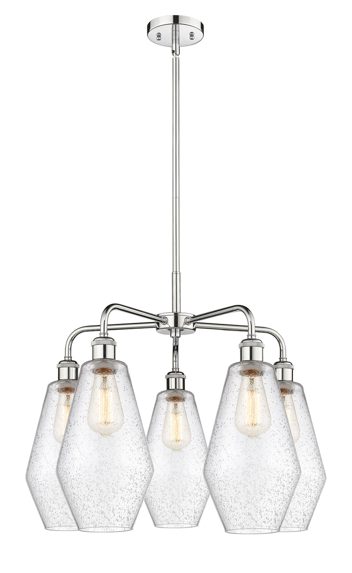 Innovations Lighting Cindyrella 7" Chandelier - Polished Chrome Chandeliers Innovations Lighting Seedy ; Glass Type: Seeded  