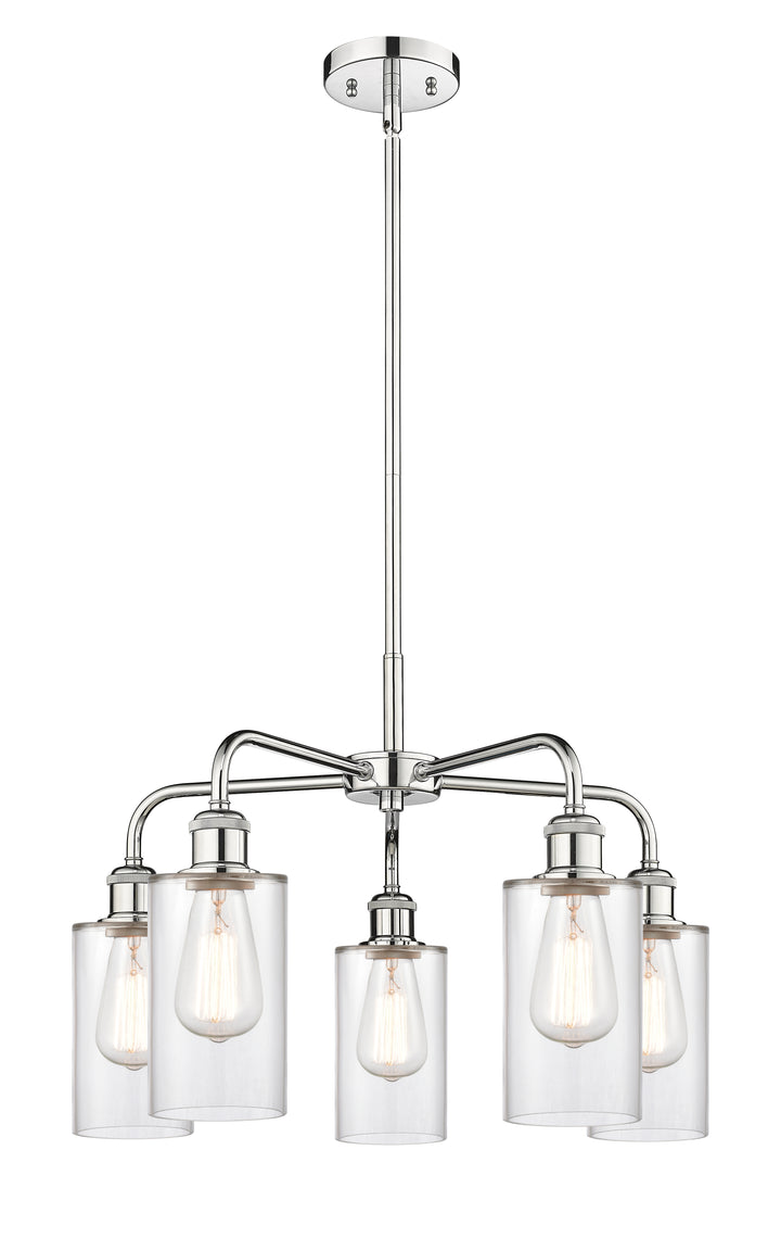 Innovations Lighting Clymer 4" Chandelier - Polished Chrome Chandeliers Innovations Lighting Clear ; Glass Type: Clear  