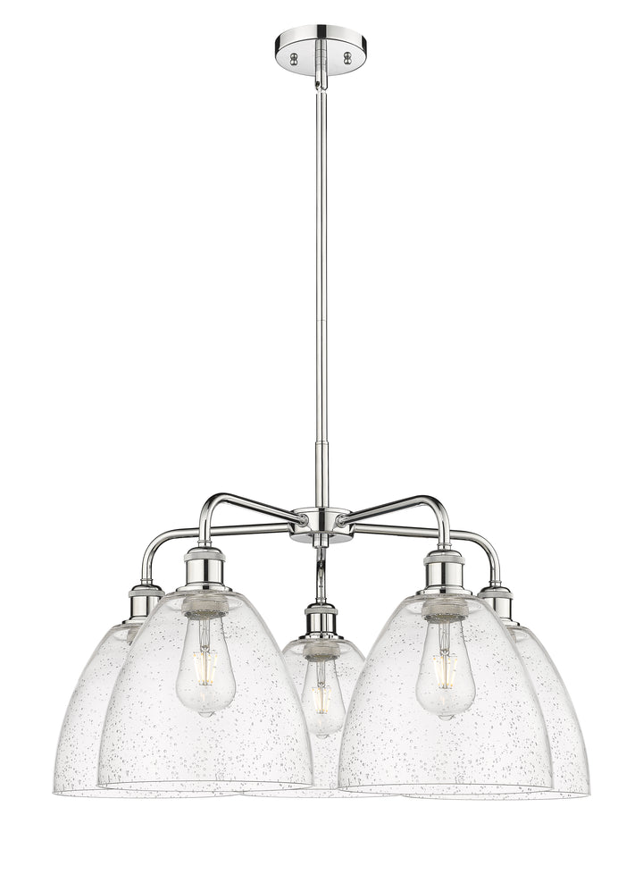 Innovations Lighting Bristol 9" Chandelier Chandeliers Innovations Lighting Polished Chrome Seedy ; Glass Type: Seeded 