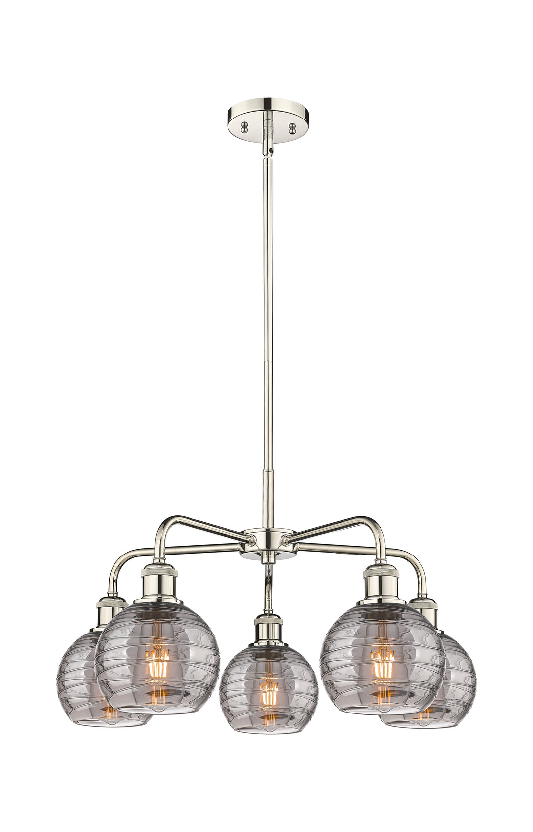 Innovations Lighting Athens Deco Swirl 6" Chandelier