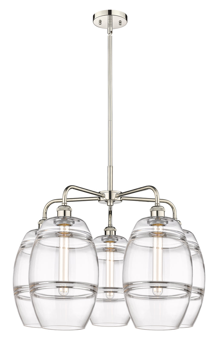 Innovations Lighting Vaz 8" Chandelier - Polished Nickel Chandeliers Innovations Lighting Clear ; Glass Type: Clear  