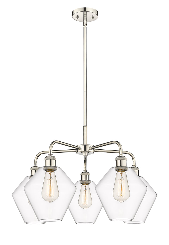 Innovations Lighting Cindyrella 8" Chandelier - Polished Nickel Chandeliers Innovations Lighting Clear ; Glass Type: Clear  