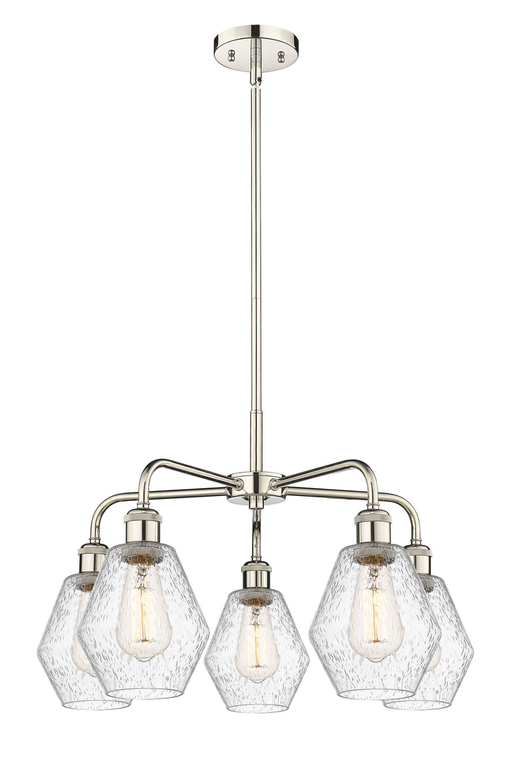 Innovations Lighting Cindyrella 6" Chandelier - Polished Nickel Chandeliers Innovations Lighting Seedy ; Glass Type: Seeded  