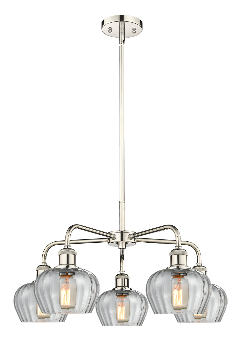 Innovations Lighting Fenton 6.5" Chandelier - Polished Nickel