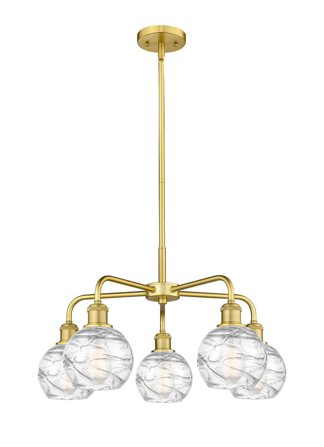 Innovations Lighting Athens Deco Swirl 6" Chandelier