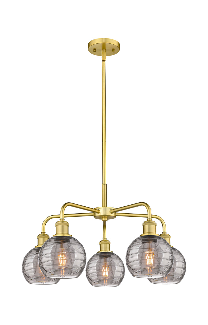 Innovations Lighting Athens Deco Swirl 6" Chandelier