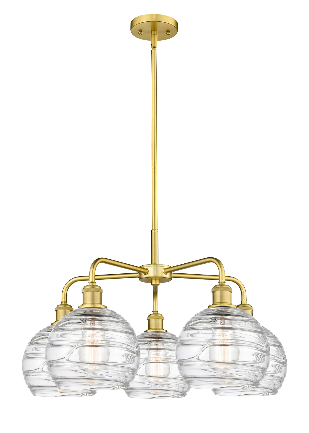 Innovations Lighting Athens Deco Swirl 8" Chandelier