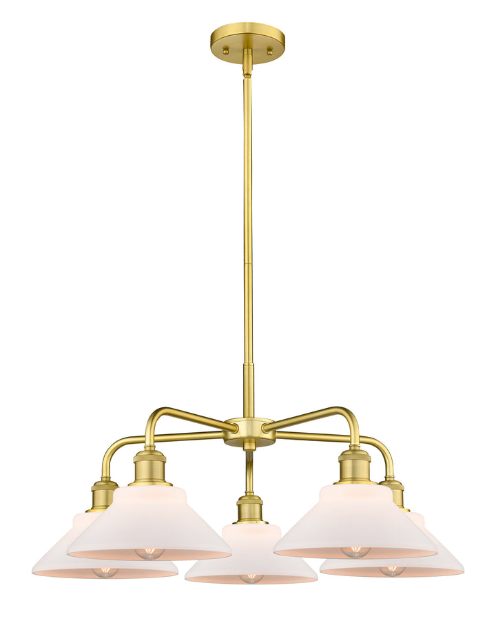 Innovations Lighting Orwell 9" Chandelier - Satin Gold Chandeliers Innovations Lighting Matte White ; Glass Type: White  