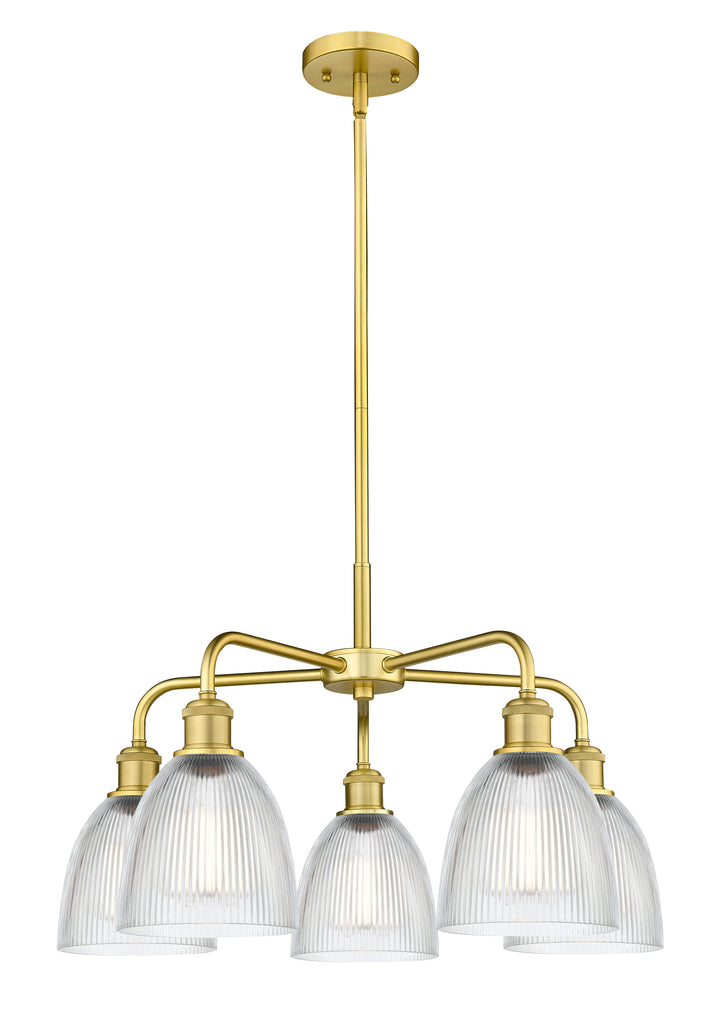 Innovations Lighting Castile 6" Chandelier - Satin Gold Chandeliers Innovations Lighting Clear ; Glass Type: Transparent  