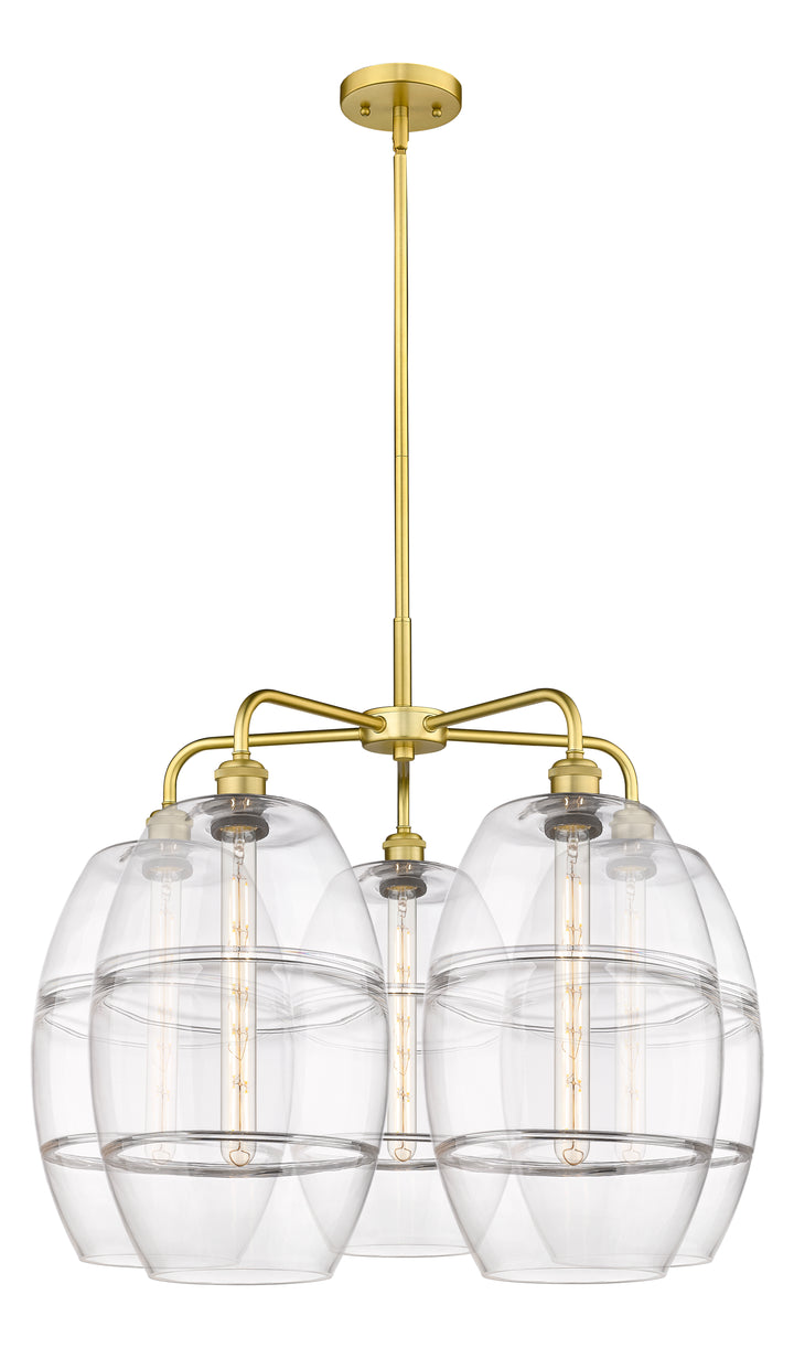 Innovations Lighting Vaz 10" Chandelier - Satin Gold Chandeliers Innovations Lighting Clear ; Glass Type: Clear  