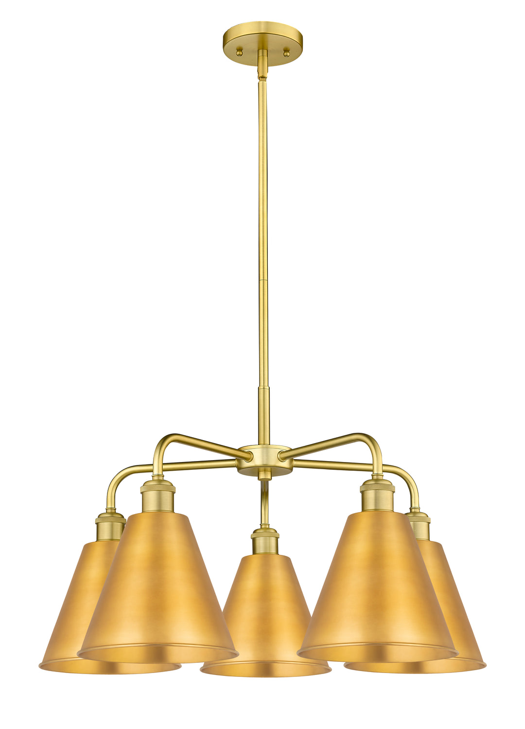 Innovations Lighting Berkshire Metal 8" Chandelier Chandeliers Innovations Lighting Satin Gold  