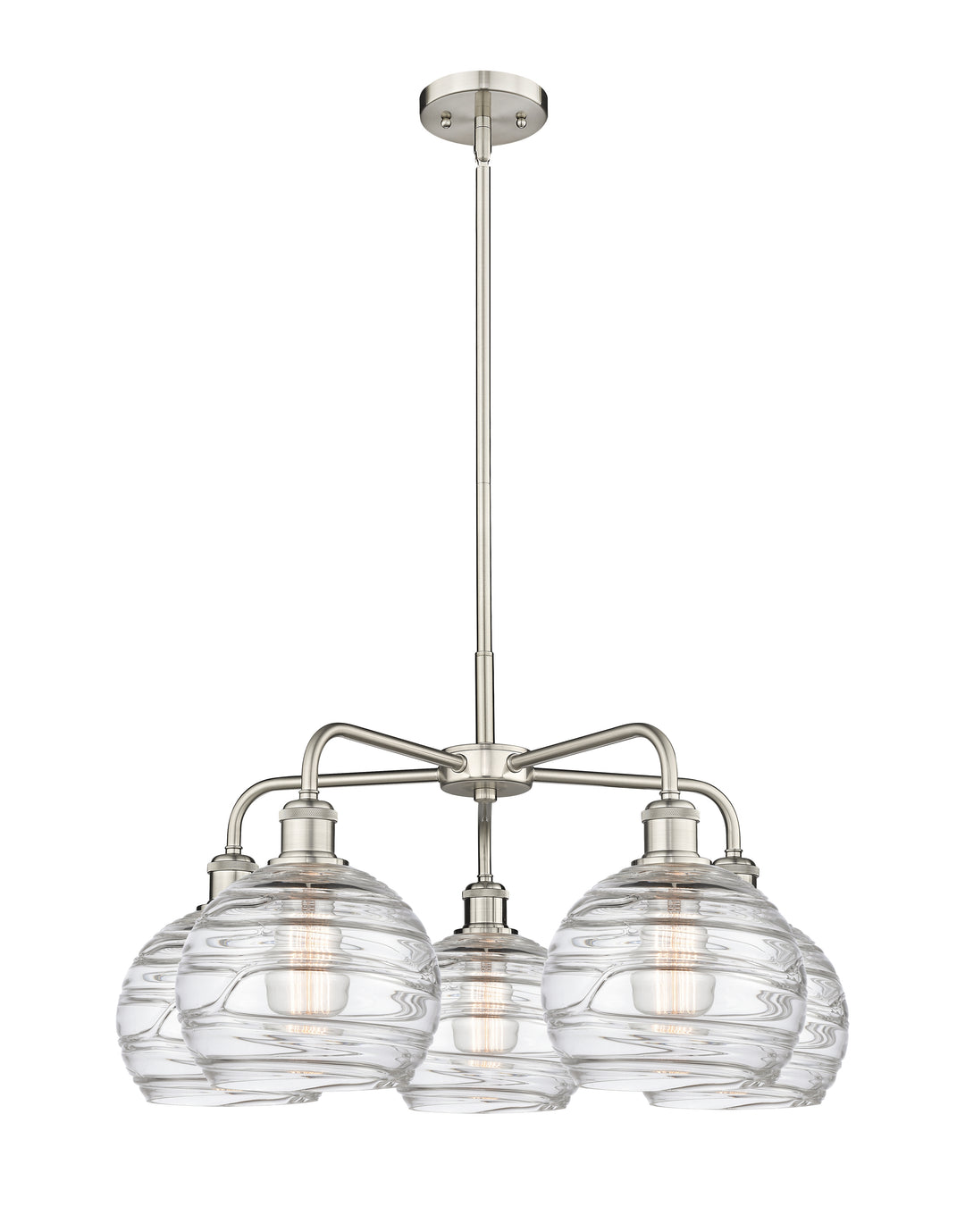 Innovations Lighting Athens Deco Swirl 8" Chandelier