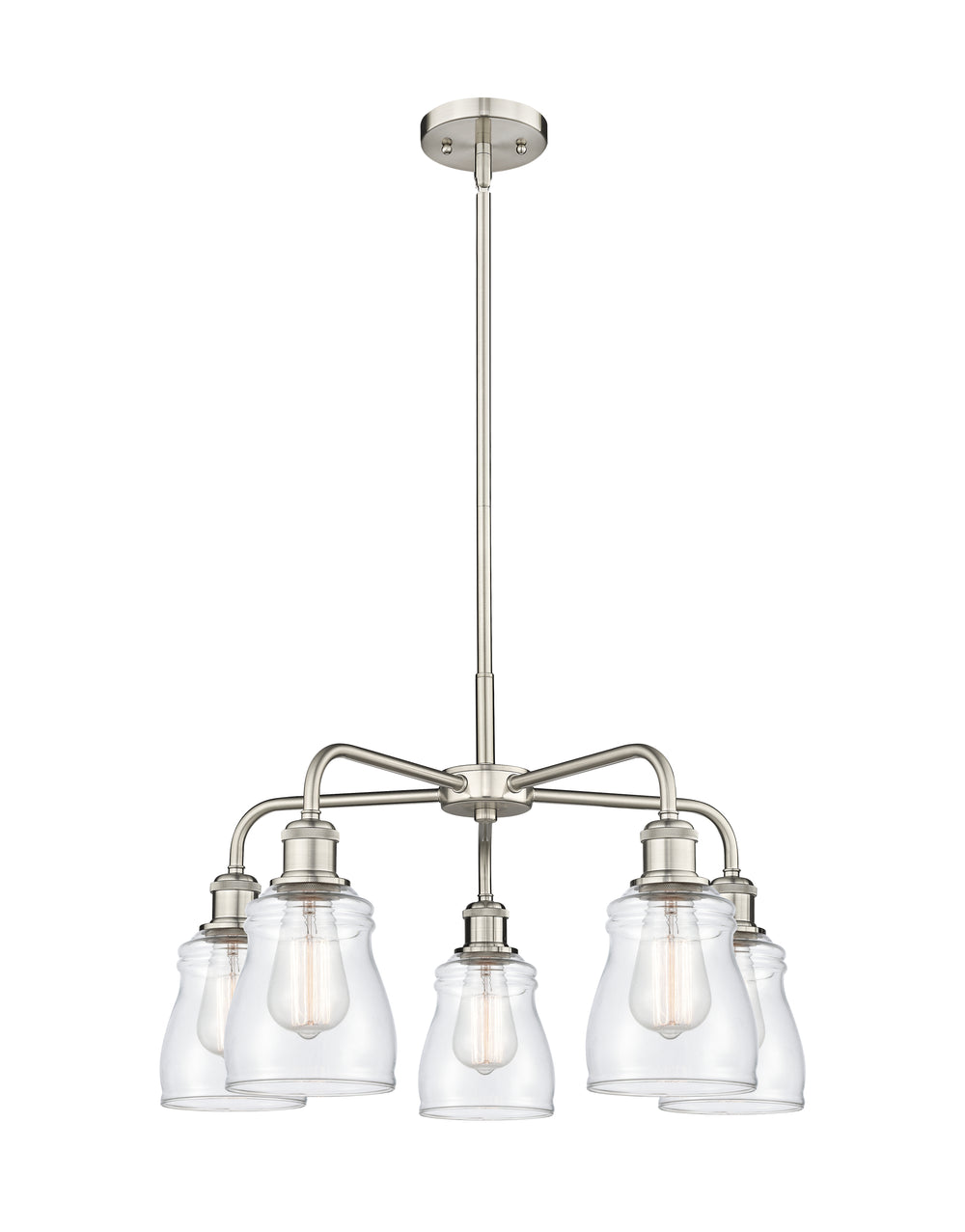 Innovations Lighting Ellery 5" Chandelier - Satin Nickel