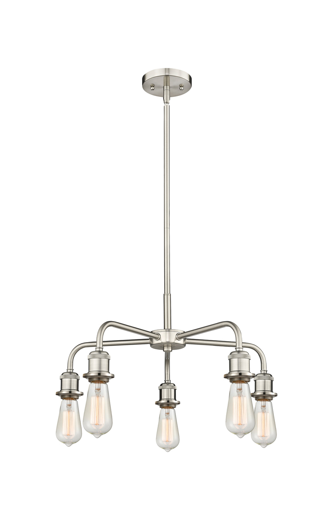 Innovations Lighting Ballston Chandelier Chandeliers Innovations Lighting Satin Nickel  