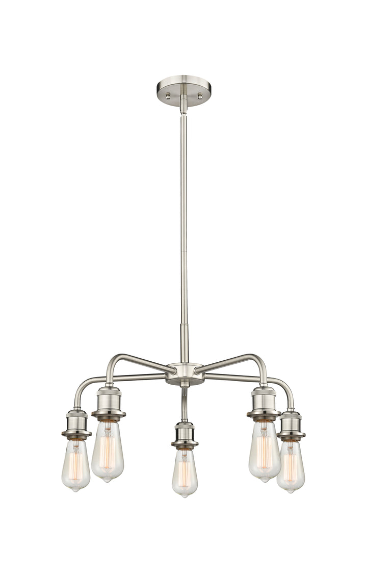 Innovations Lighting Ballston Chandelier Chandeliers Innovations Lighting Satin Nickel  