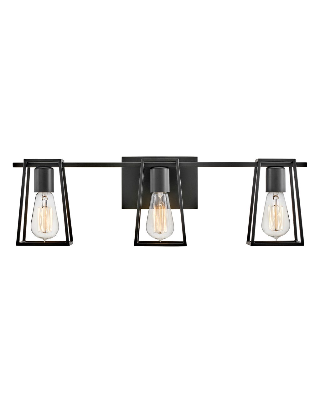 Hinkley Filmore Bath Bar Vanity Lights Hinkley Black 6.75x24.0x7.5 