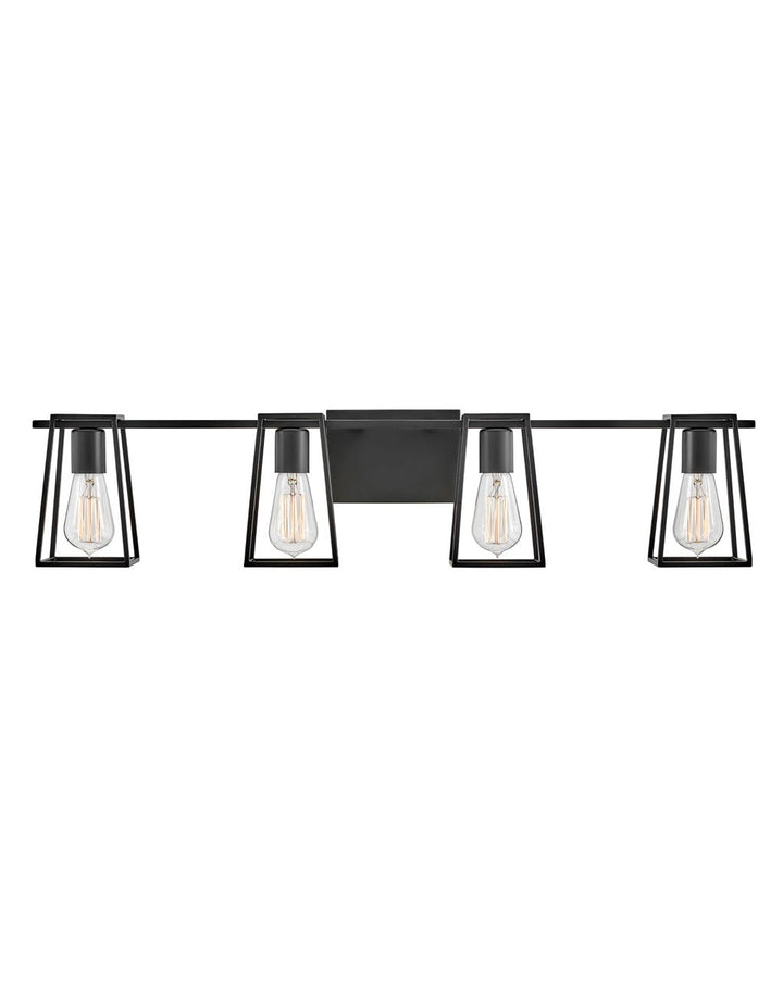 Hinkley Filmore Bath Bar Vanity Lights Hinkley Black 6.75x33.5x7.5 