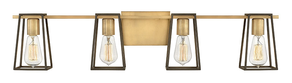 Hinkley Filmore Bath Bar Vanity Lights Hinkley Heritage Brass 6.75x33.5x7.5 