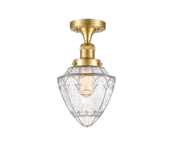 Innovations Lighting Bullet 7" Semi-Flush Mount - Satin Gold Ceiling Semi Flush Mounts Innovations Lighting   