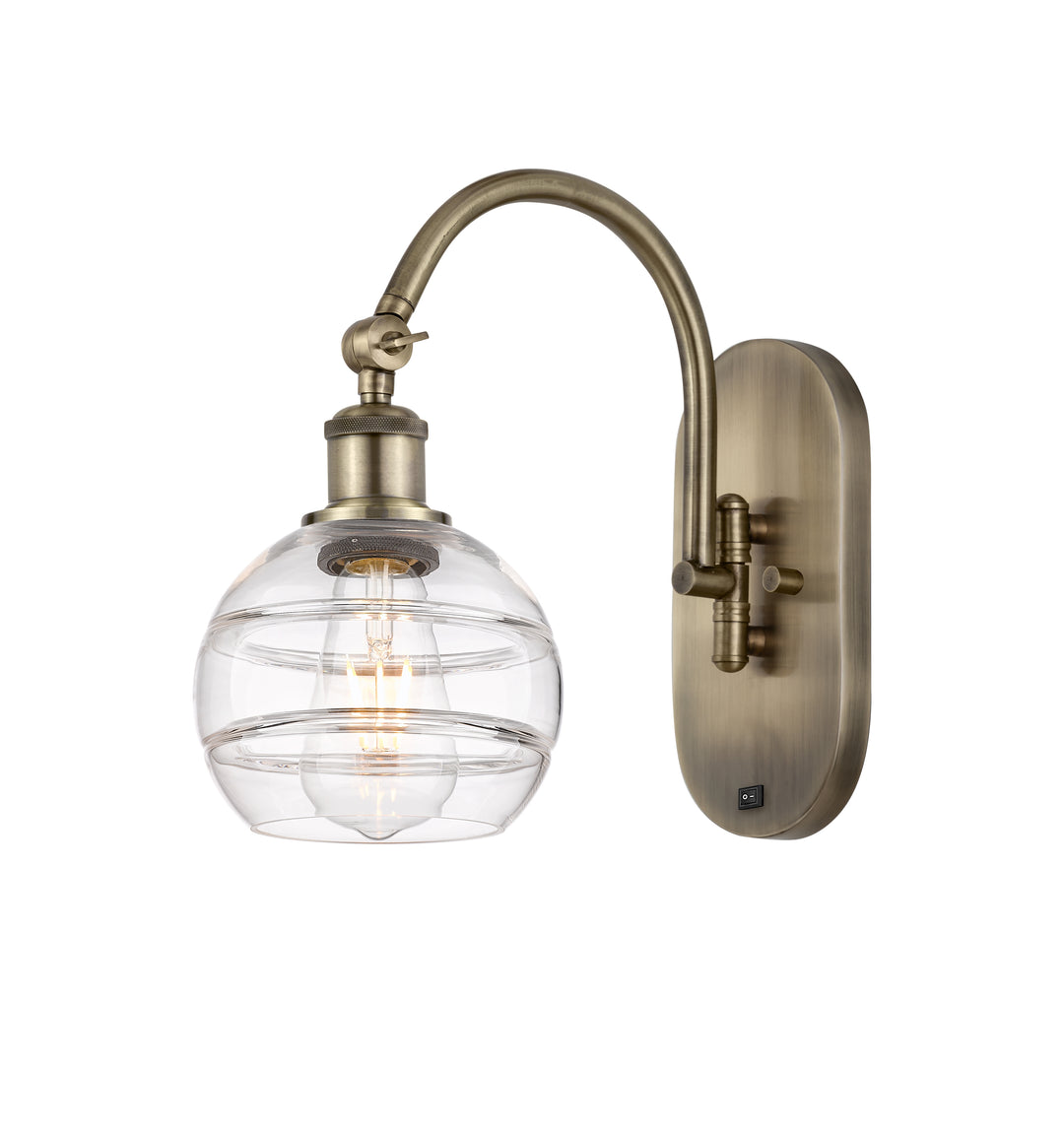 Innovations Lighting Rochester 6" Sconce - Antique Brass