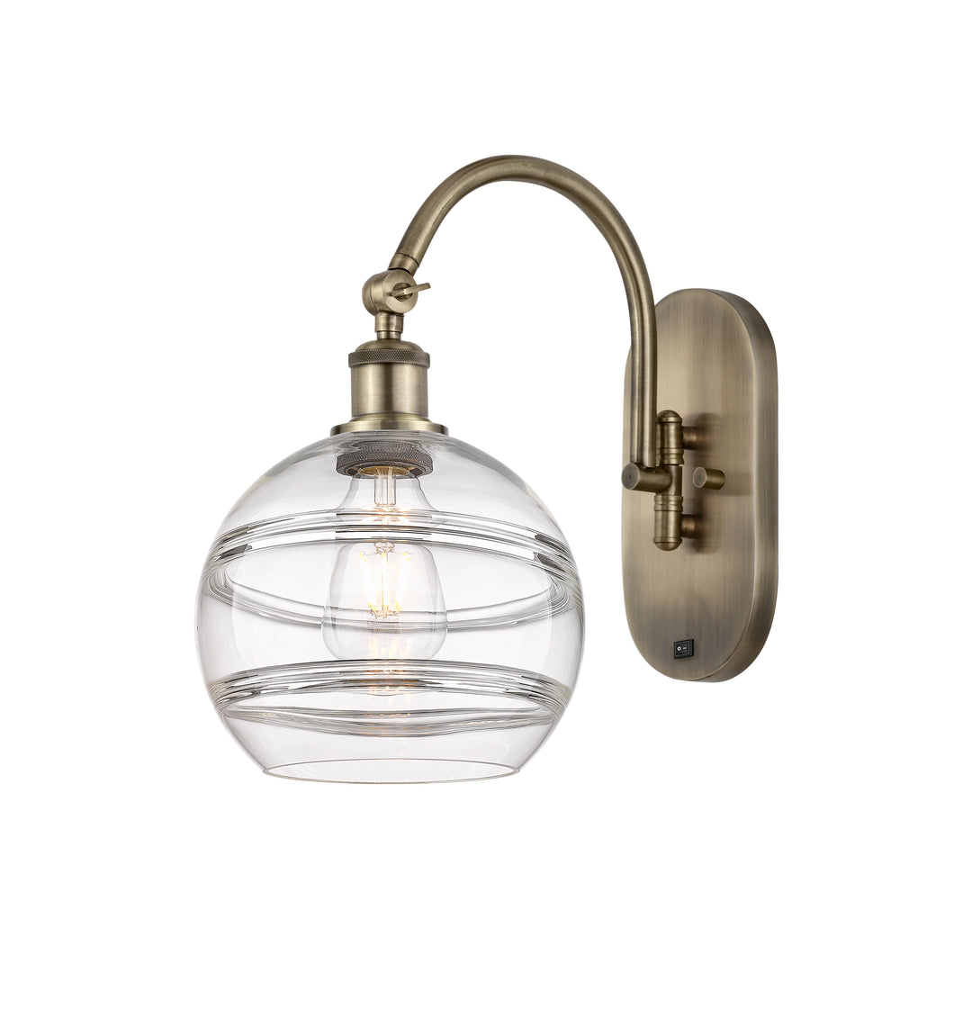 Innovations Lighting Rochester 8" Sconce - Antique Brass Wall Sconces Innovations Lighting   