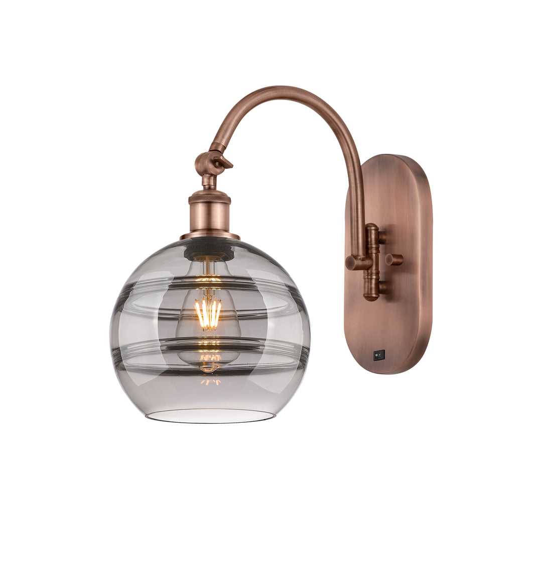 Innovations Lighting Rochester 8" Sconce - Antique Copper Wall Sconces Innovations Lighting   