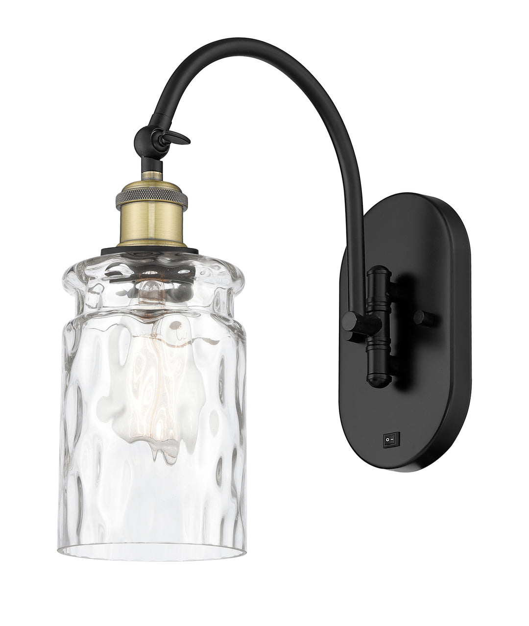 Innovations Lighting Candor 5" Sconce - Black Antique Brass Wall Sconces Innovations Lighting   