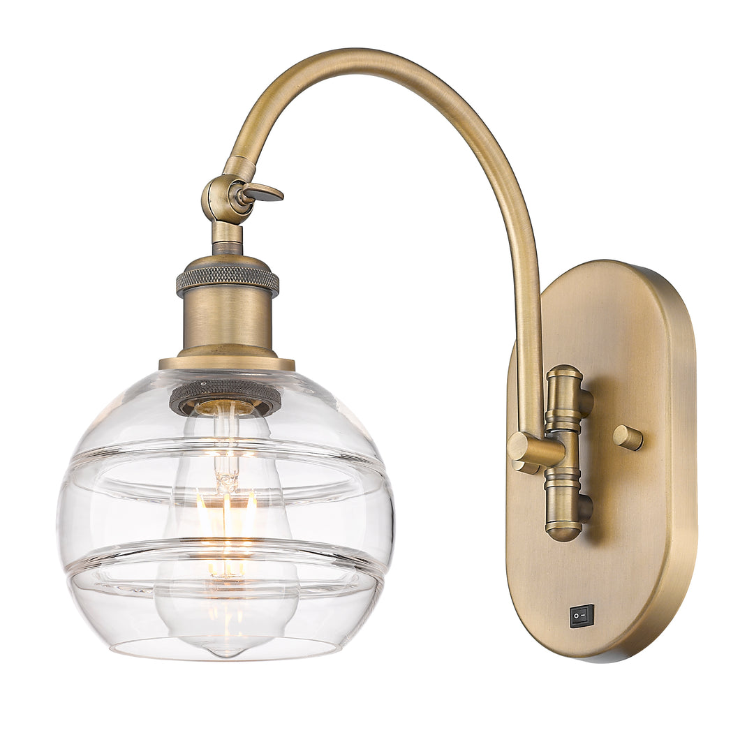 Innovations Lighting Rochester 6" Sconce - Brushed Brass Wall Sconces Innovations Lighting   