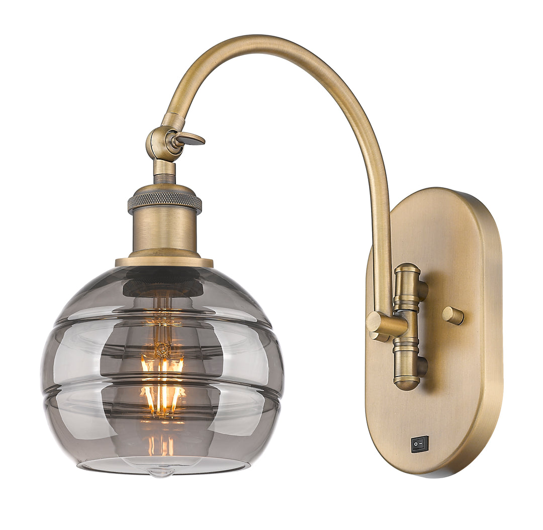 Innovations Lighting Rochester 6" Sconce - Brushed Brass Wall Sconces Innovations Lighting   