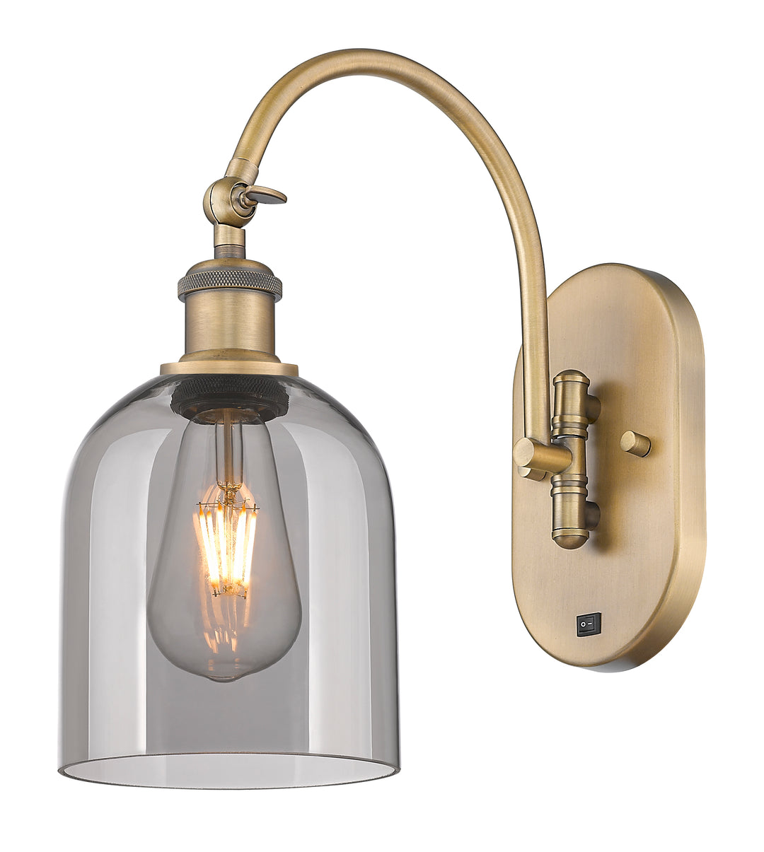 Innovations Lighting Bella 6" Sconce - Brushed Brass Wall Sconces Innovations Lighting   