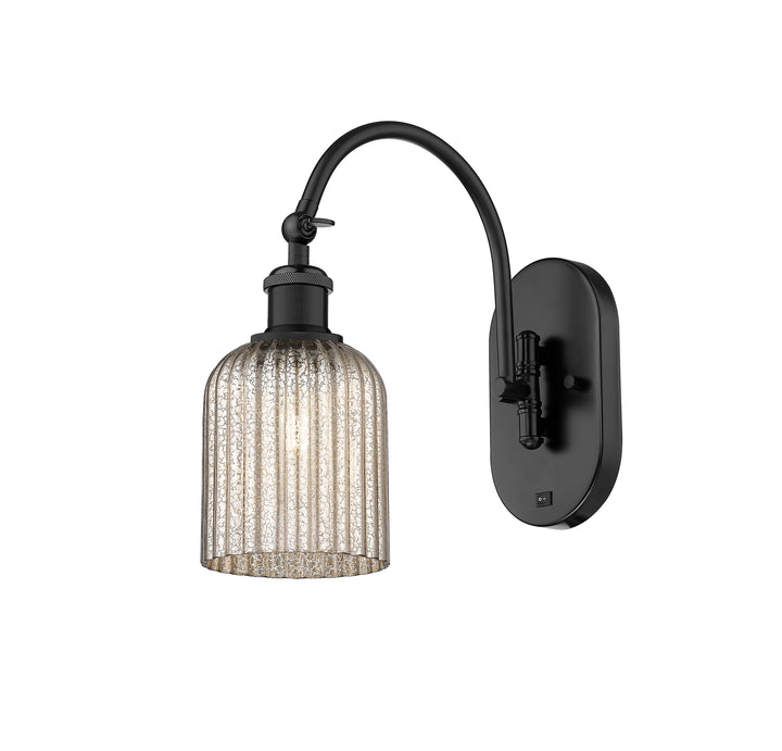 Innovations Lighting Bridal Veil 5" Sconce - Matte Black Wall Sconces Innovations Lighting   