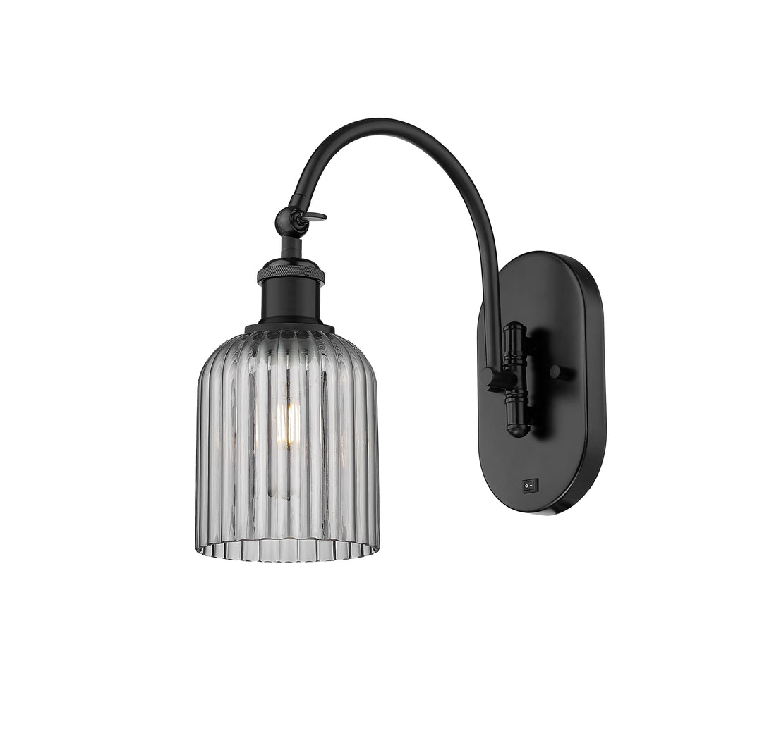 Innovations Lighting Bridal Veil 5" Sconce - Matte Black Wall Sconces Innovations Lighting   