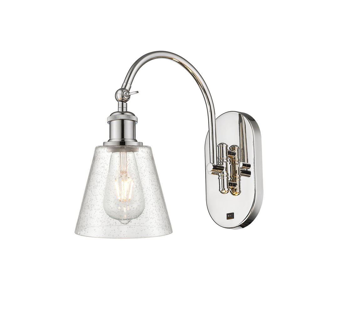 Innovations Lighting Caton 6" Sconce - Polished Nickel Wall Sconces Innovations Lighting Frosted ; Glass Type: Frosted  