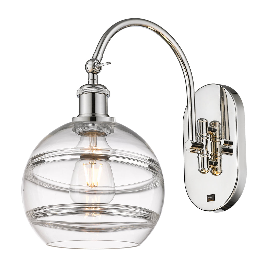 Innovations Lighting Rochester 8" Sconce - Polished Nickel Wall Sconces Innovations Lighting   