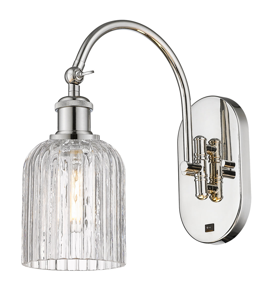 Innovations Lighting Bridal Veil 5" Sconce - Polished Nickel Wall Sconces Innovations Lighting   