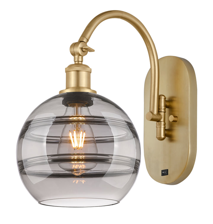 Innovations Lighting Rochester 8" Sconce - Satin Gold Wall Sconces Innovations Lighting   