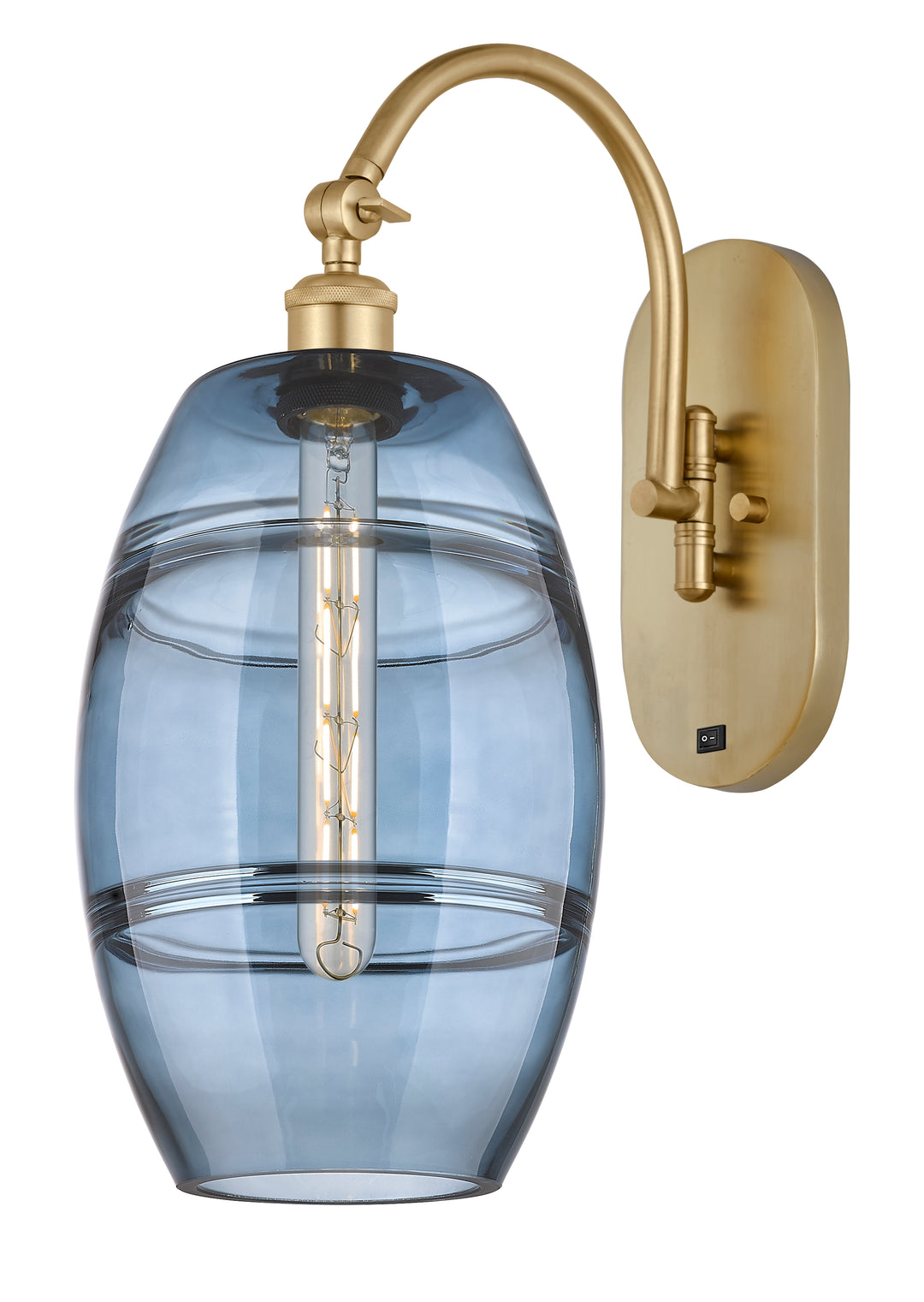 Innovations Lighting Vaz 8" Sconce - Satin Gold Wall Sconces Innovations Lighting   