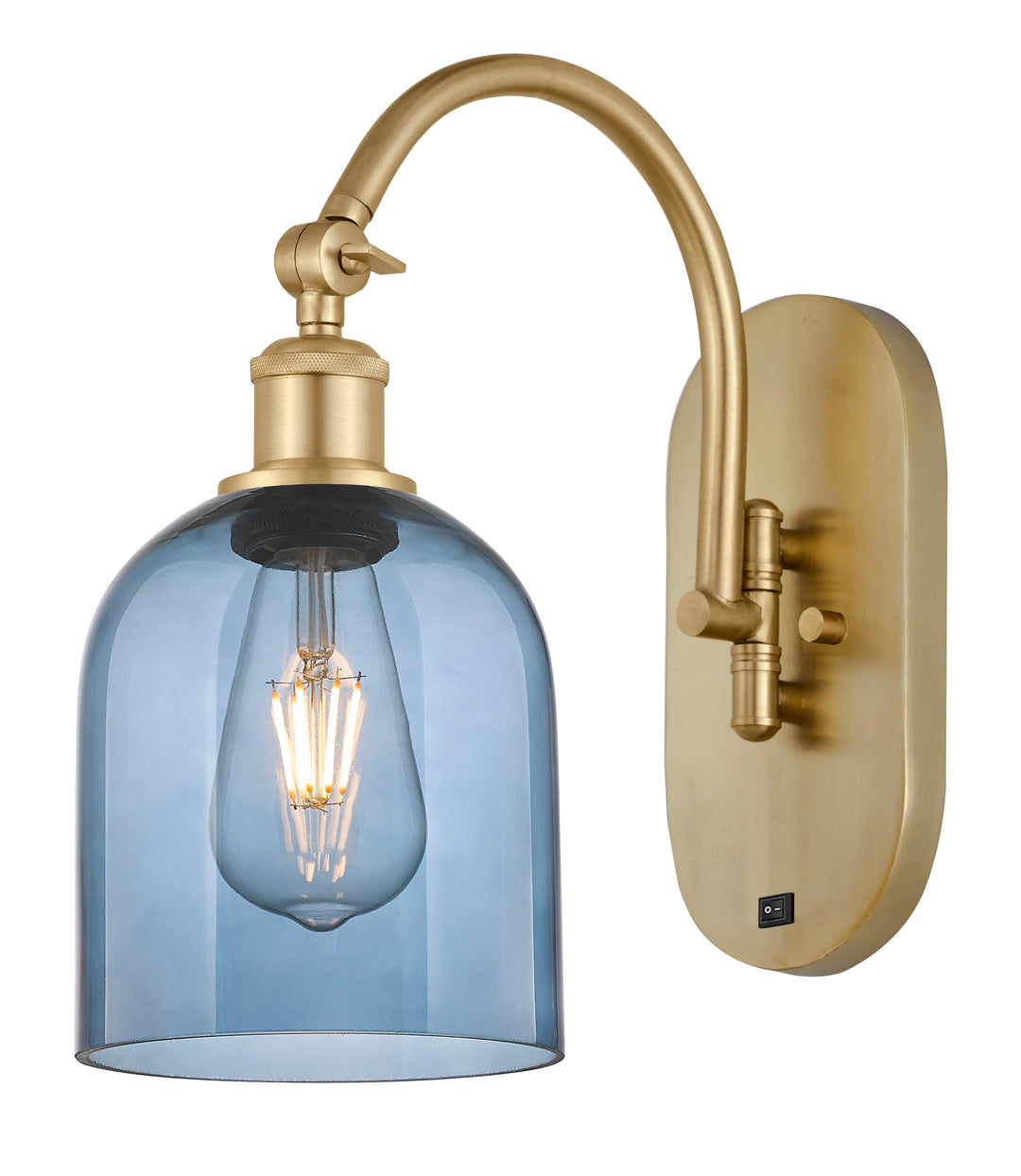 Innovations Lighting Bella 6" Sconce - Satin Gold Wall Sconces Innovations Lighting   