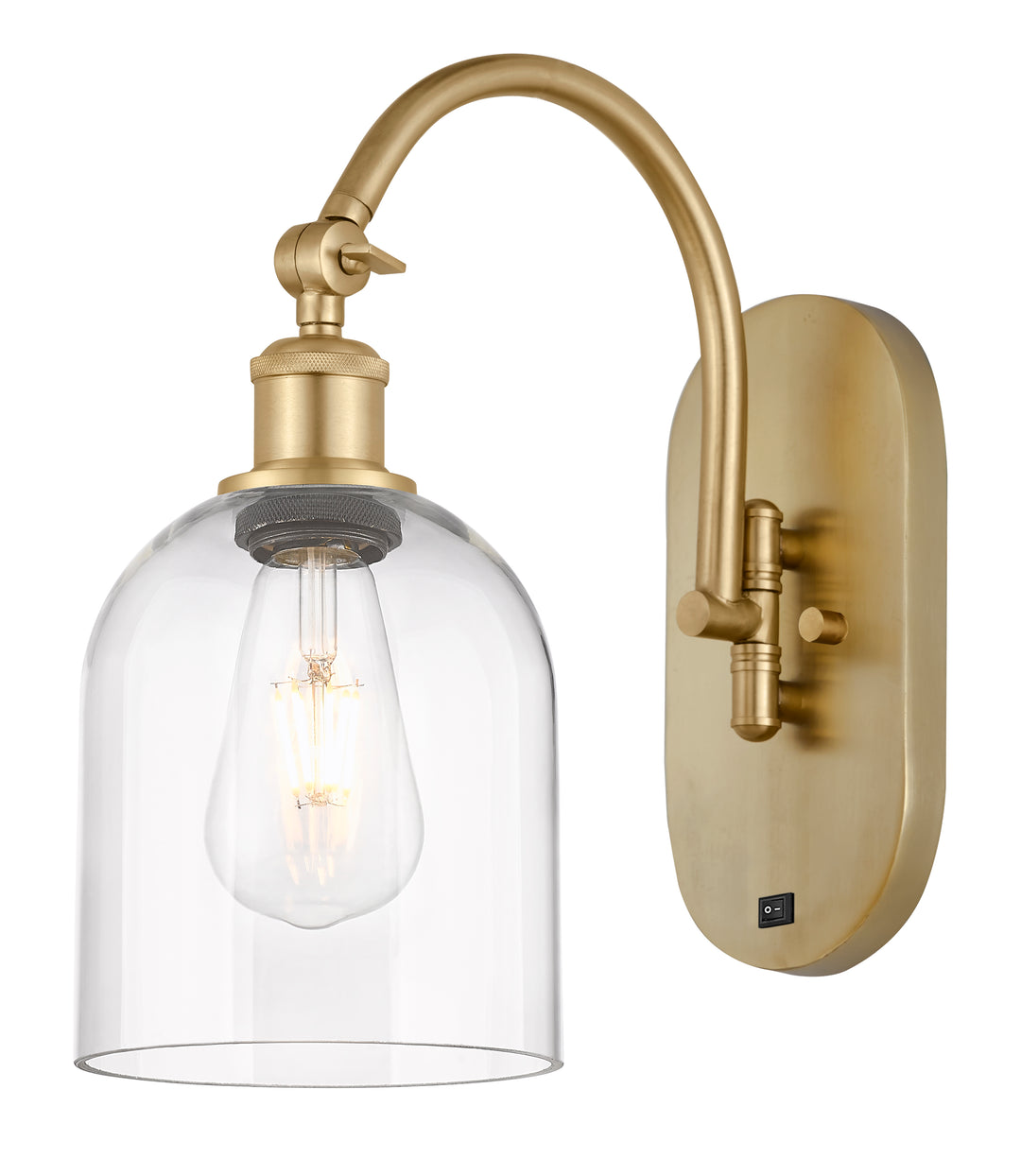 Innovations Lighting Bella 6" Sconce - Satin Gold Wall Sconces Innovations Lighting   